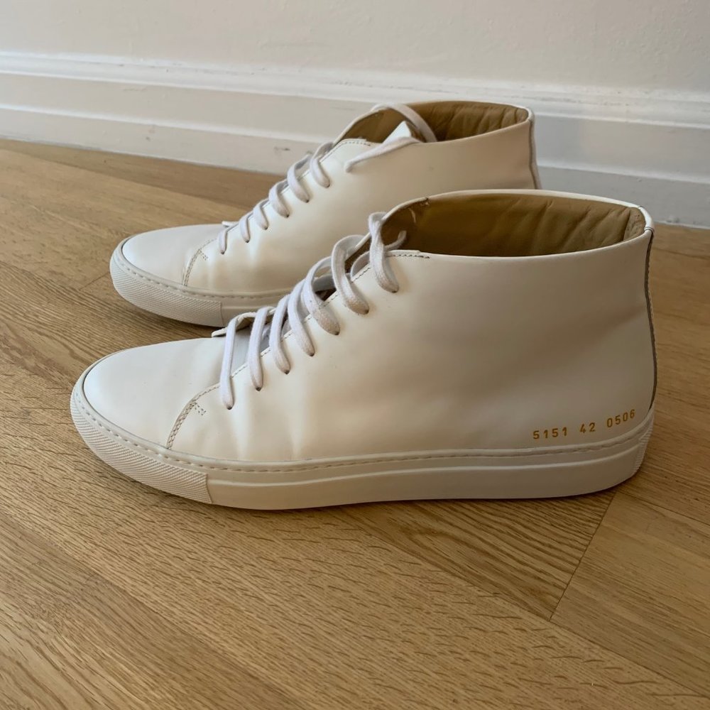 Men’s Common Project Leather High Tops